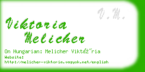 viktoria melicher business card